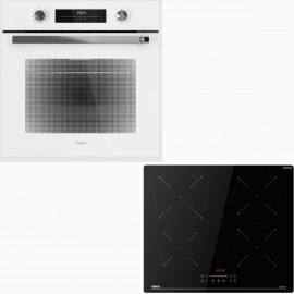 Teka HSB 6350WH + IBC 64110 SSM HSB Φούρνος άνω Πάγκου 70lt με Επαγωγικές Εστίες Π59.5εκ. Λευκός Α+