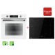 Teka HSB 6350WH + IBC 64110 SSM HSB Φούρνος άνω Πάγκου 70lt με Επαγωγικές Εστίες Π59.5εκ. Λευκός Α+
