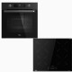 Teka HSB 6350 FBK + IBC 64110 SSM Φούρνος άνω Πάγκου με Επαγωγικές Εστίες  71lt Π59.5εκ. Μαύρος Α+