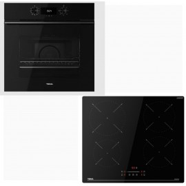 Teka HLB 8400 FBK + IBC 64110 SSM HLB Φούρνος άνω Πάγκου 71lt με Επαγωγικές Εστίες Π59.5εκ. Μαύρος A+