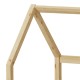412-000008 Παιδικό κρεβάτι Bambie με κιγκλίδωμα τ. Montessori pakoworld ξύλο πεύκου σε φυσική απόχρωση 70x140εκ