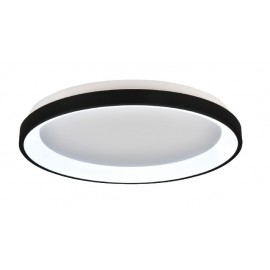 42044-C-Black Inlight Πλαφονιέρα οροφής LED 28W 3CCT από μαύρο μέταλλο και ακρυλικό D:40x5cm (42044-C-Black)