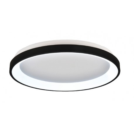 42044-C-Black Inlight Πλαφονιέρα οροφής LED 28W 3CCT από μαύρο μέταλλο και ακρυλικό D:40x5cm (42044-C-Black)