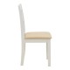 091-000022 Καρέκλα Dallan pakoworld rubberwood λευκό 40x47.5x89εκ