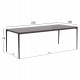 ΣΕΤ ΤΡΑΠΕΖΑΡΙΑΣ 9ΤΜΧ STAD HM10865.01 ΓΚΡΙ ΑΛΟΥΜΙΝΙΟ-SINTERED STONE TOP-OLEFIN
