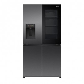 Hisense RQ600P7SKE Ψυγείο Ντουλάπα 615lt No Frost Υ179xΠ91.4xΒ77.8cm Inox E