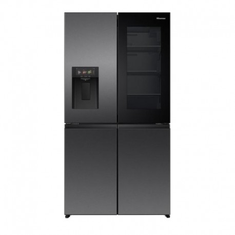 Hisense RQ600P7SKE Ψυγείο Ντουλάπα 615lt No Frost Υ179xΠ91.4xΒ77.8cm Inox E