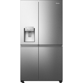 Hisense RS818N4IIEΨυγείο Ντουλάπα 632lt No Frost Υ179xΠ91.4xΒ77.8cm Inox E