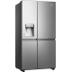 Hisense RS818N4IIEΨυγείο Ντουλάπα 632lt No Frost Υ179xΠ91.4xΒ77.8cm Inox E