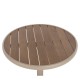 14840139 Τραπέζι Κήπου ArteLibre RAROTONGA Μπεζ Αλουμίνιο/Polywood Φ60x70cm Μπεζ