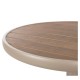 14840139 Τραπέζι Κήπου ArteLibre RAROTONGA Μπεζ Αλουμίνιο/Polywood Φ60x70cm Μπεζ