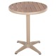 14840139 Τραπέζι Κήπου ArteLibre RAROTONGA Μπεζ Αλουμίνιο/Polywood Φ60x70cm Μπεζ