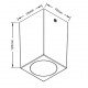 80300634 it-Lighting Cowart GU10 Outdoor Ceiling Down Light Grey (80300634)