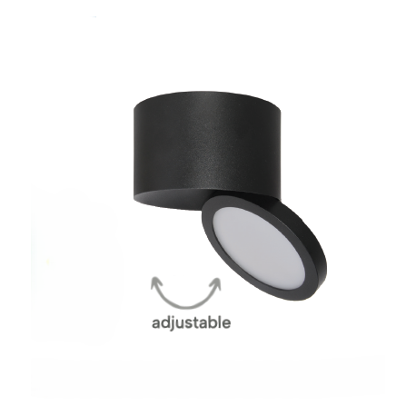 9088-Black InLight Φωτιστικό Σποτ Οροφής LED 7W, 3CCT, Μαύρο, 100°, 8,7x6cm (9088-Black)