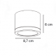 9088-Black InLight Φωτιστικό Σποτ Οροφής LED 7W, 3CCT, Μαύρο, 100°, 8,7x6cm (9088-Black)