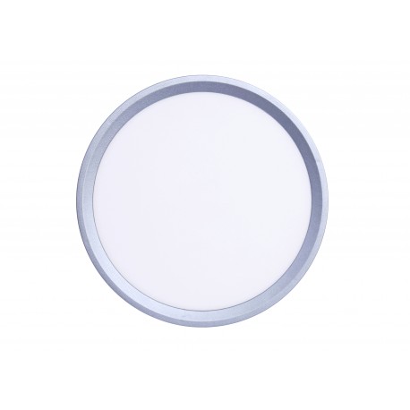 42036-D-Silver Inlight Πλαφονιέρα οροφής LED 24W 3CCT (by switch on base) σε ασημί απόχρωση D:30x2,5cm (42036-D-Silver)