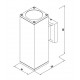 80203944 it-Lighting Palmyra E27 Outdoor Wall Lamp with Up and Down light Anthracite (80203944)