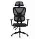ΚΑΡΕΚΛΑ ΓΡΑΦΕΙΟΥ NOVAR HM1218.01 ΜΑΥΡO MESH--ΒΑΣΗ PP 51x49x121-129Υεκ