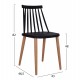 ΣΕΤ ΤΡΑΠΕΖΑΡΙΑΣ 5ΤΜΧ MINIMAL HM21178 MDF TOP ΣΕ ΜΑΥΡΟ-ΣΚΕΛΕΤΟΣ ΣΕ ΦΥΣΙΚΟ ΞΥΛΟΥ