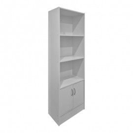 383-000289 Βιβλιοθήκη Tekaro pakoworld λευκό 57x33x180εκ