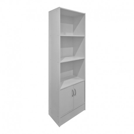 383-000289 Βιβλιοθήκη Tekaro pakoworld λευκό 57x33x180εκ