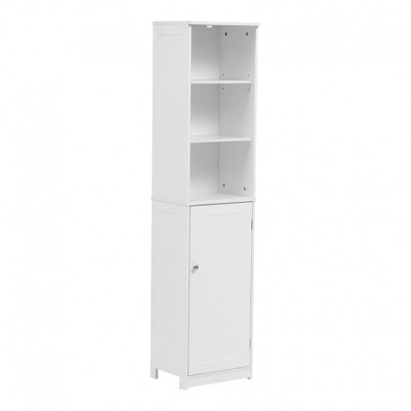 370-000031 Ντουλάπι-στήλη Desilia pakoworld mdf λευκό 37x30x160εκ