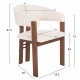 ΣΕΤ ΤΡΑΠΕΖΑΡΙΑΣ 7ΤΜΧ ZARRA HM21338.01 ΤΡΑΠΕΖΙ ΑΠΟ MDF--ΚΑΡΕΚΛΕΣ ΜΕ ΜΠΟΥΚΛΕ ΥΦΑΣΜΑ