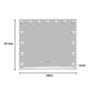 298-000050 Καθρέπτης Led Hollywood pakoworld μέταλλο λευκό 60x12x52.3εκ