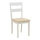 200-001713 Τραπεζαρία Dallan Mabor pakoworld 5τεμ λευκό rubberwood 120-150x80x73,8εκ