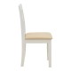 200-001713 Τραπεζαρία Dallan Mabor pakoworld 5τεμ λευκό rubberwood 120-150x80x73,8εκ