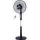 Morris MFS-16216 Ανεμιστήρας Δαπέδου Ορθοστάτης 40cm 60W με Tηλεχειριστήριο Μαύρος