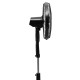 Morris MFS-16216 Ανεμιστήρας Δαπέδου Ορθοστάτης 40cm 60W με Tηλεχειριστήριο Μαύρος