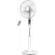 Morris MFS-16217 Ανεμιστήρας Δαπέδου Ορθοστάτης 40cm 60W με Tηλεχειριστήριο Λευκός