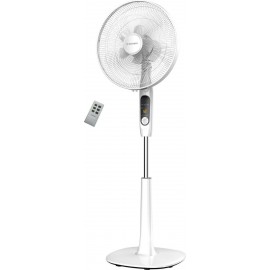 Morris MFS-16217 Ανεμιστήρας Δαπέδου Ορθοστάτης 40cm 60W με Tηλεχειριστήριο Λευκός