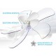 Morris MFS-16217 Ανεμιστήρας Δαπέδου Ορθοστάτης 40cm 60W με Tηλεχειριστήριο Λευκός