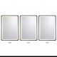 298-000055 Καθρέπτης Derbo pakoworld led 50x2.5x70εκ