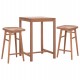 ΣΕΤ ΤΡΑΠΕΖΙ ΜΕ 2 ΣΚΑΜΠΟ ΜΠΑΡ BOLMAR HM10917 ΞΥΛΟ TEAK ΣΕ ΦΥΣΙΚΟ ΧΡΩΜΑ