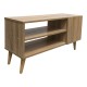 049-000118 Έπιπλο τηλεόρασης Orianne pakoworld σε sonoma απόχρωση 90x32x46εκ