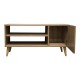 049-000118 Έπιπλο τηλεόρασης Orianne pakoworld σε sonoma απόχρωση 90x32x46εκ