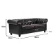 074-000085 Kαναπές διθέσιος τ. Chesterfield pakoworld pu κυπαρισσί 160x84x67εκ