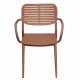 ΠΟΛΥΘΡΟΝΑ ΤΡΑΠΕΖΑΡΙΑΣ HILLIARD HM6644.08 ΑΛΟΥΜΙΝΙΟ ΣΕ TERRACOTTA 56x58x80Υεκ