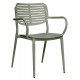 ΠΟΛΥΘΡΟΝΑ ΤΡΑΠΕΖΑΡΙΑΣ HILLIARD HM6644.07 ΑΛΟΥΜΙΝΙΟ ΣΕ OLIVE GREEN 56x58x80Υεκ