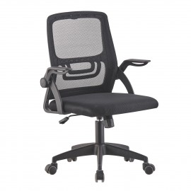 ΚΑΡΕΚΛΑ ΓΡΑΦΕΙΟΥ NETTIS HM1220.01 ΜΑΥΡO MESH-ΒΑΣΗ ΠΟΛΥΠΡΟΠΥΛΕΝΙΟΥ 47x47x109-119Υεκ