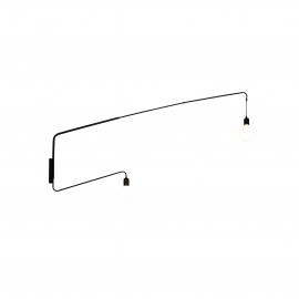 77-4404 HL-3591-2 MIMA BLACK WALL LAMP