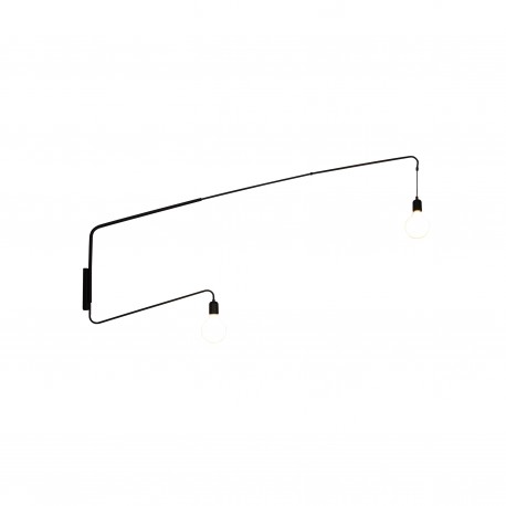 77-4404 HL-3591-2 MIMA BLACK WALL LAMP