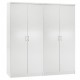 ΣΕΤ 2 ΝΤΟΥΛΑΠΕΣ 2ΦΥΛΛΕΣ JENNA HM11350.05 ΜΕΛΑΜΙΝΗ ΣΕ ΛΕΥΚΟ 160x43x181Υεκ