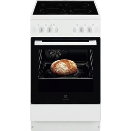 Electrolux LKR520001W Κουζίνα Ηλεκτρική 57lt με Κεραμικές Εστίες Λευκή 50cm A
