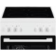 Electrolux LKR520001W Κουζίνα Ηλεκτρική 57lt με Κεραμικές Εστίες Λευκή 50cm A