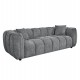 ΚΑΝΑΠΕΣ 3-ΘΕΣΙΟΣ LYKKE HM3323.01 ΓΚΡΙ ΥΦΑΣΜΑ 229x89x70Υεκ