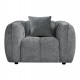 ΣΕΤ ΚΑΝΑΠΕΣ ΓΩΝΙΑ (ΑΡΙΣΤΕΡΗ)-ΠΟΛΥΘΡΟΝΑ LOUNGE LYKKE HM10820.01L ΓΚΡΙ ΥΦΑΣΜΑ